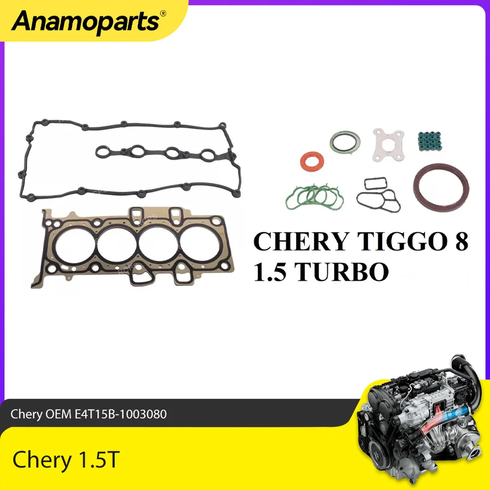 Sada tesnenia hlavy valca s motorom 1,5 t pre Chery Tiggo 8 1,5 Turbo 1.5T 2018-2023 OEM E4T15B-1003080