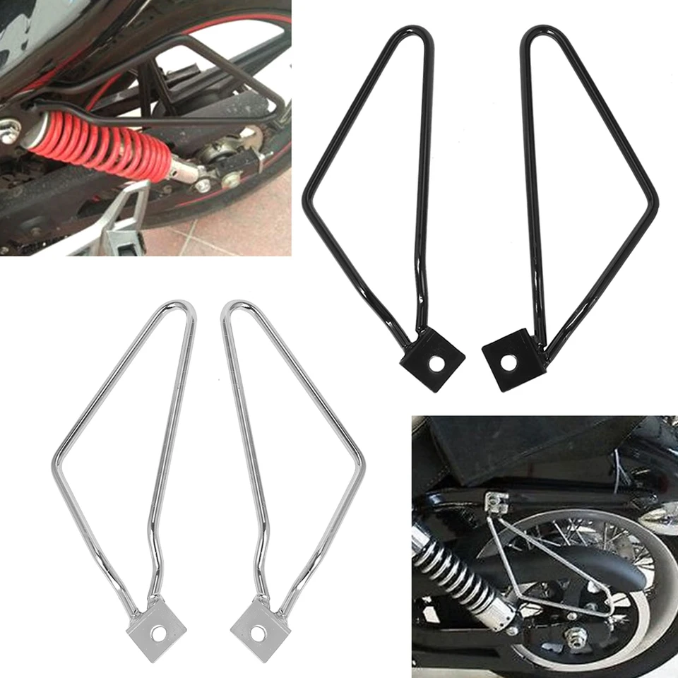 Saddlebag držiak podpora motocyklového sedlového batožinového batožinového baru Mount Držiaky pre Harley Cruise Dyna 883