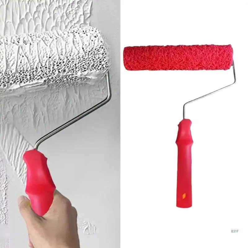 Sadrový zložená zložená valčeková kefka na kefu Putty valček Texture Texture kefka na krytie steny a stropných povrchov odolné