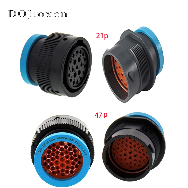 Sady 21 47 PIN HDP24-24-47SE-L017 HDP26-24-47PE-L017 Deutsch Waterprood Conector Plug HDP26-24-47SE-L017 HDP24-24-21SE-L017