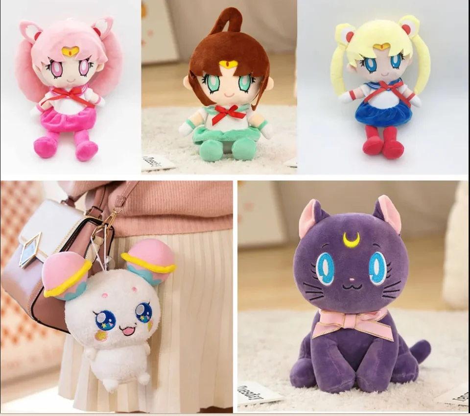Sailor Moon Luna Cat Star Twinkle Chibiusas 25 cm mäkké zviera Skvelý darček pre bábiku