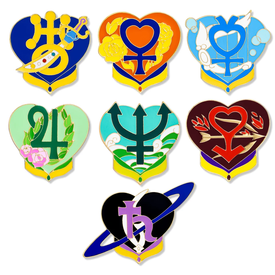 SAILOR MOON PINS STAVAJÚCE Anime Brošes pre ženy Fanúšikov
