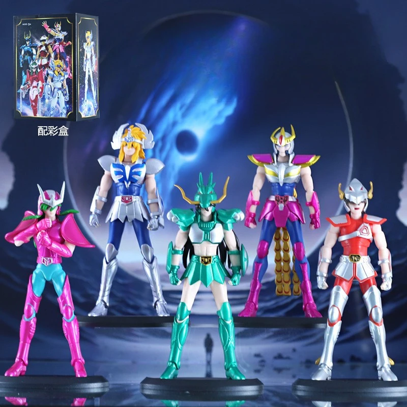 Saint Seiya Pegasus Andromeda Scorpio Leo Aries PVC Socha Akcia figurín figurín zberateľné anime modely hračky darček