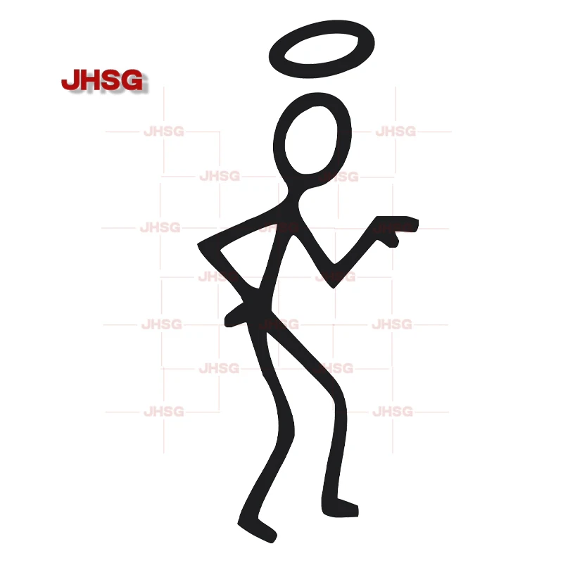 Saint Stickman vinylové nálepky pre autá/nákladné autá/steny/notebooky/tablety/okná/dvere