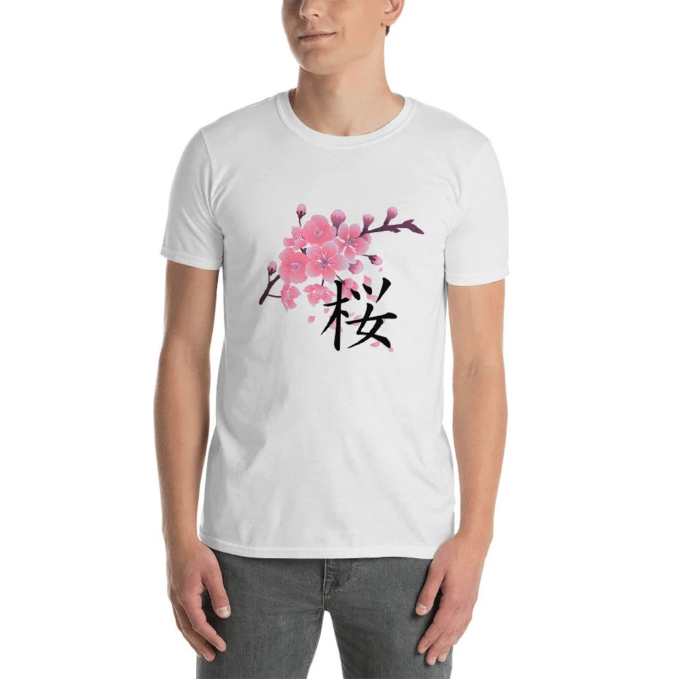 Sakura Cherry Blossoms s japonským košelom Kanji