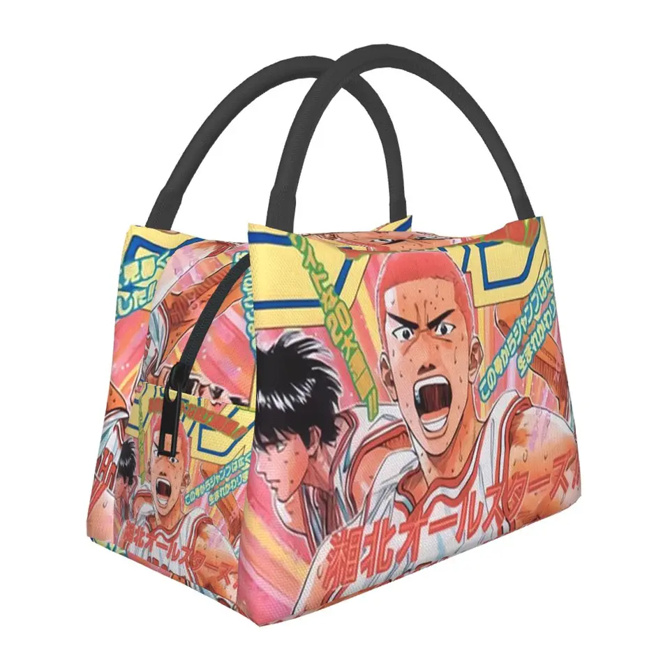 Sakuragi Slam Dunk Rukawa Kaede v akcii obedové tašky bento box obed tote piknikové tašky chladič tepelná taška pre ženy v kancelárii