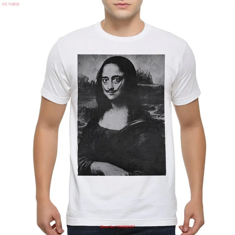 Salvador Dali Mona Lisa T košeľa Všetky veľkosti dal 29872 dlhé alebo krátke rukávy