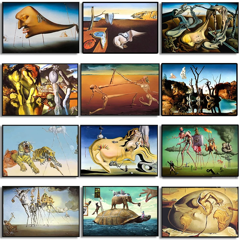 Salvador dali surrealizmus majstrovské dielo plagáty maľba
