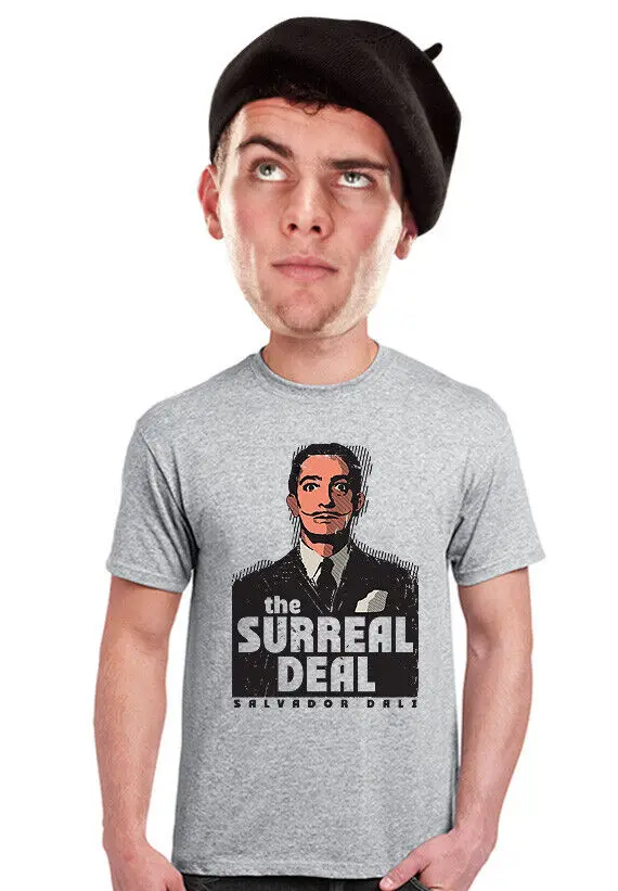 Salvador Dali, vtipné tričko, umelecké tričko, neskutočné umenie, pre umelca, tričko dejín umenia