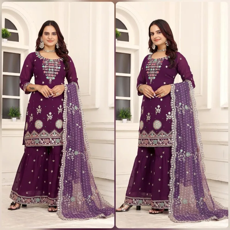 Salwar Kameez Bollywood pakistanský indický svadobný obliekanie polaroidný oblek