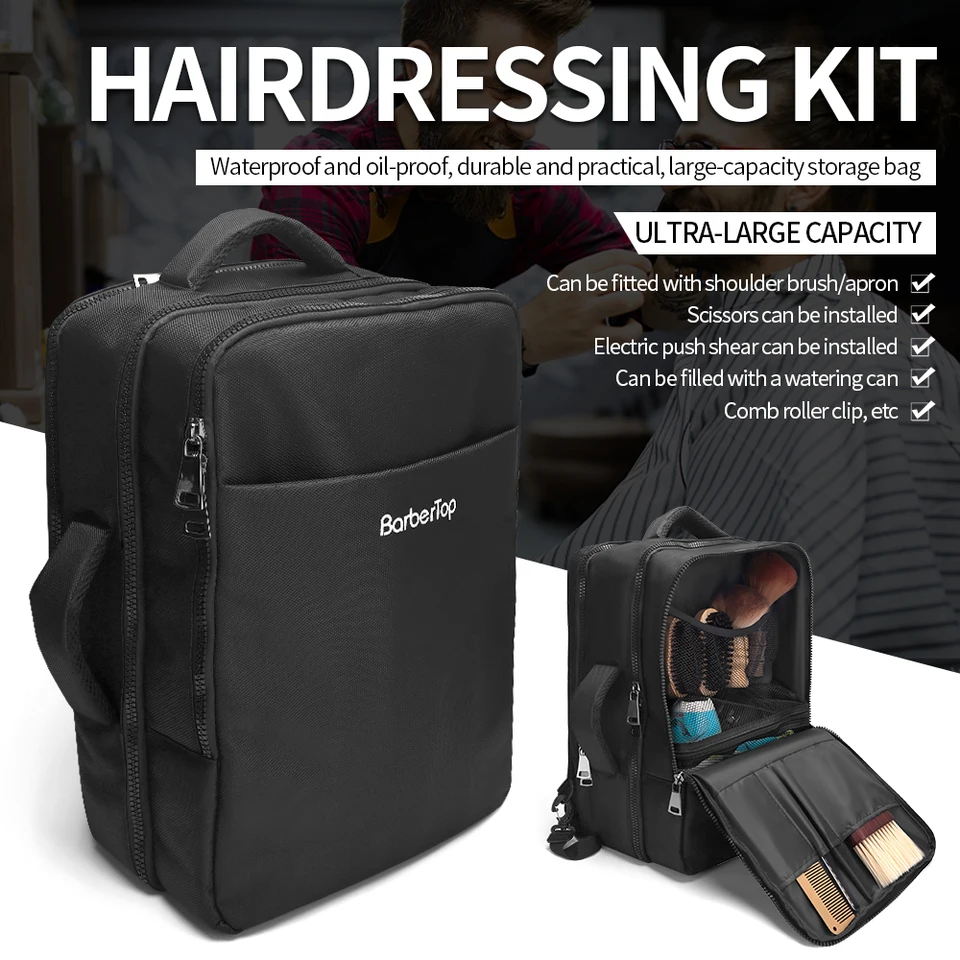 Salónové kaderníctvo Nástroje úložný batoh veľkej kapacity prenosný stylista Choďte z práce na ramenách BAT BARBER HOME CESTOVANIE