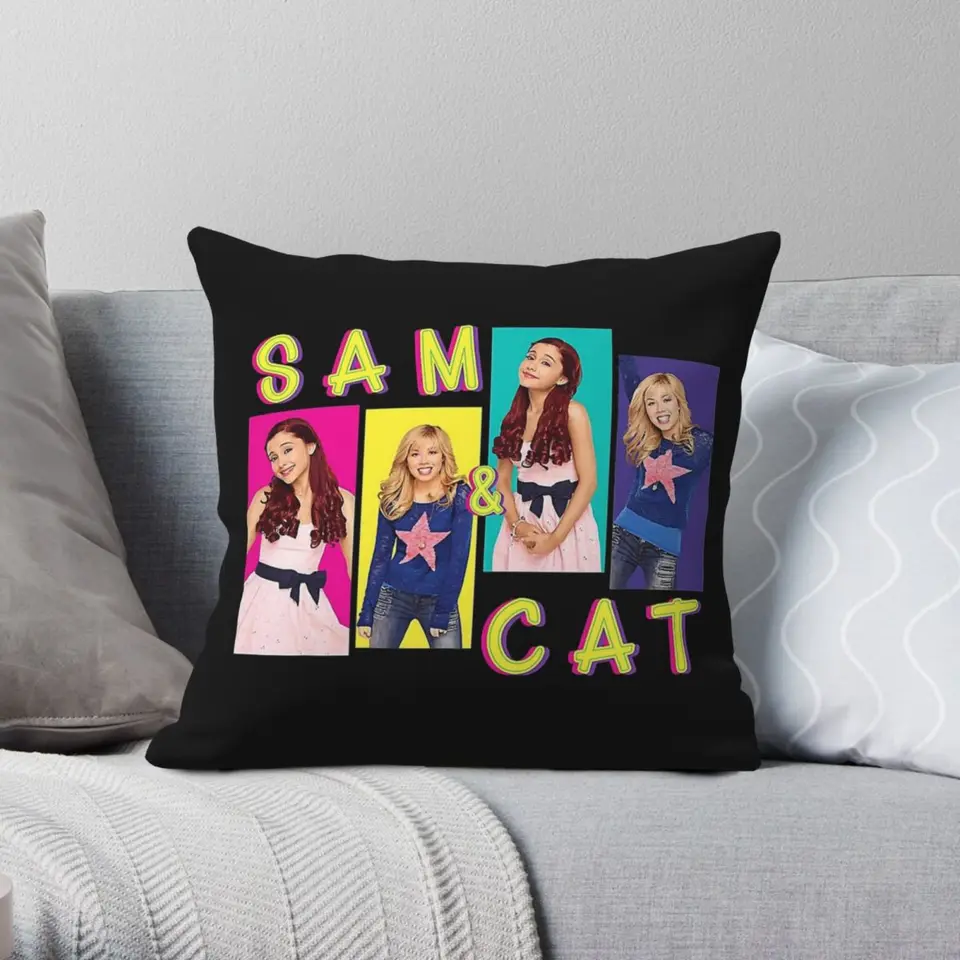 Sam & Cat Square vankúš Pollowcase Polyester Linen Velvet Creative Zip Ozdobné dekoratívne vankúšové vankúše veľkoobchod