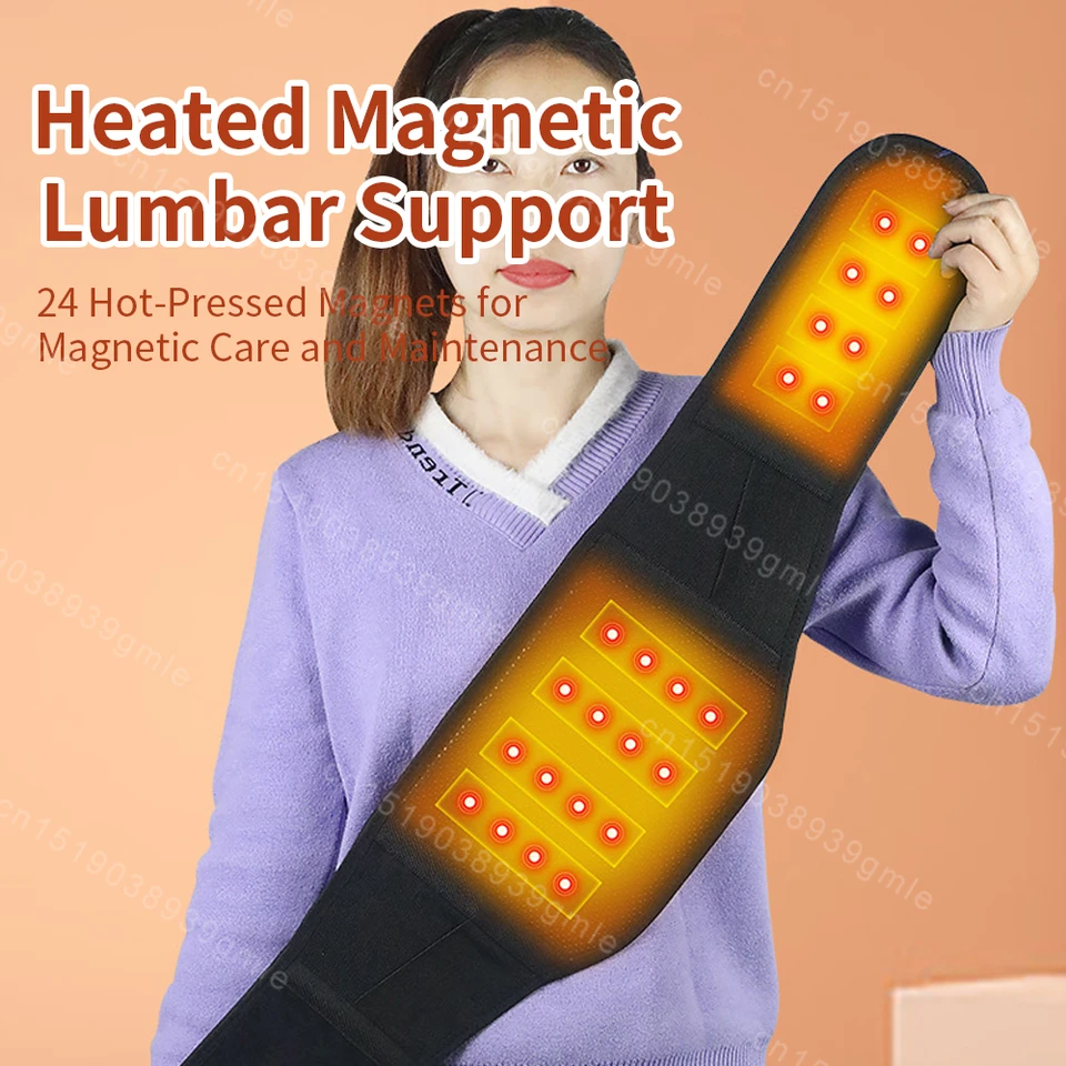 Samoliečujúce pásové podpora Brace Magnetic Therapy pásový pás pásový opasok bedrová podpora zadný dvojitého pásma nastaviteľná nastaviteľná