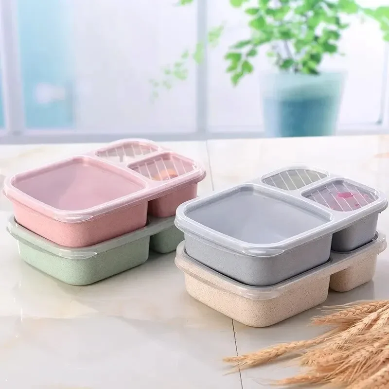 Samostatný obedový box prenosný bento box obedový box Neprestraptej s obalom na jedlo Mikrovlnné rúry pre detskú školu pre deti