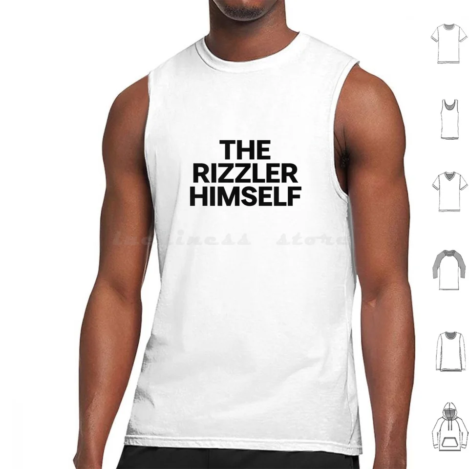Samotný Rizzler Tank Tops Vesta bez rukávov W Rizz Rizzler Rizz Parsesor nevyslovený Rizz Rizz Rizz Kai Rizz Kai