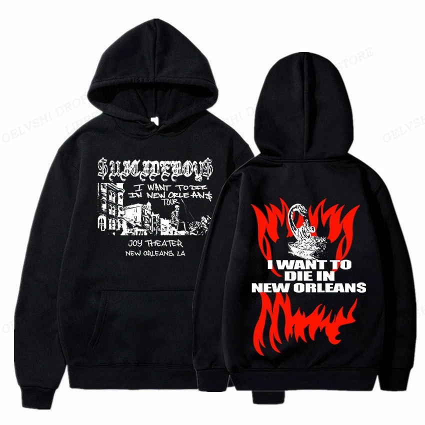 Samovražedné mikiny Men Dámske módne hudobné album mikina nadmerne kapucňa Hip Hop Hoody Suicide Boys Coats Sudaderas