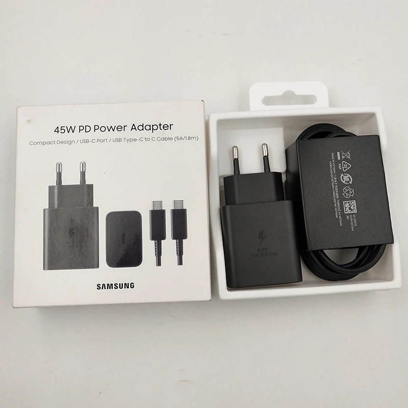 Samsung 45W nabíjačka super rýchleho adaptéra nabíjania 1,8 m typ C pre Galaxy S25 S24 S23 S22 S21 S20 Note20 Ultra Zold 6 5 4 3 Tab S10+