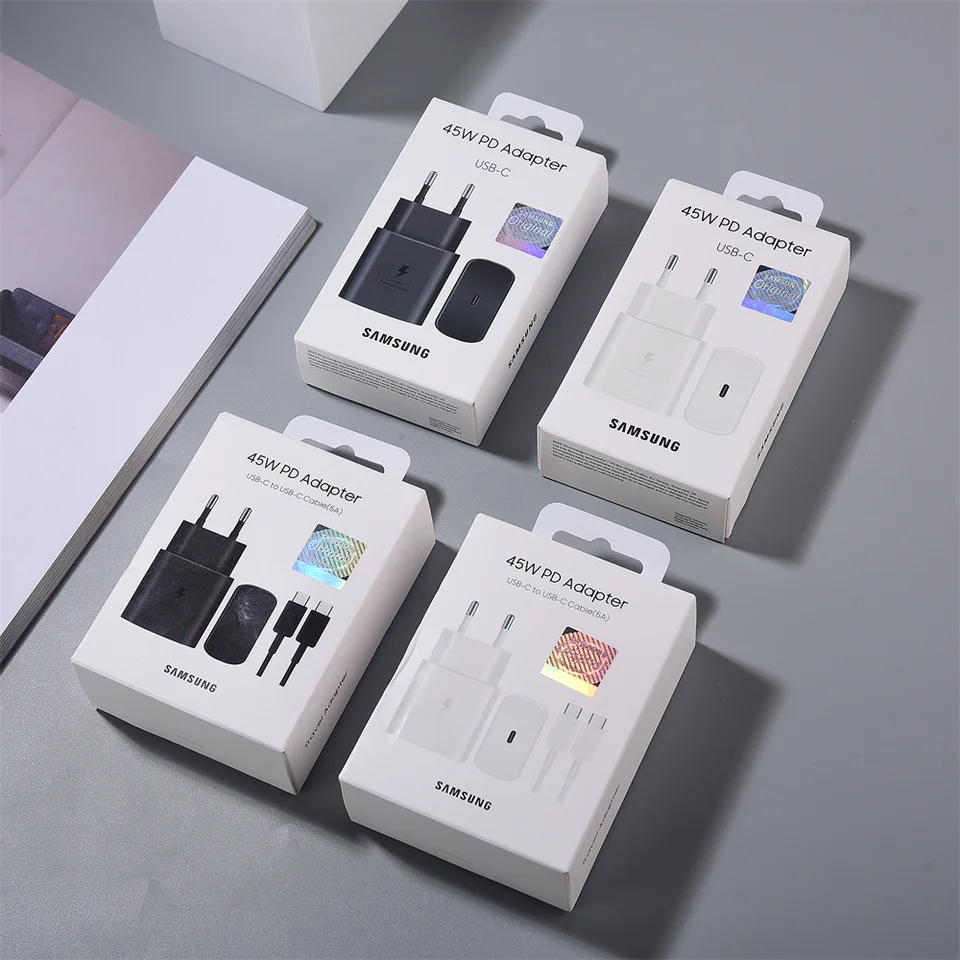 Samsung S23 S24 Ultra 45W EÚ nabíjačka Super rýchle nabíjanie 5A USB Typ C kábel PD PPS rýchle pre Galaxy S20 S21 S22 Plus záhyby 5 4 3