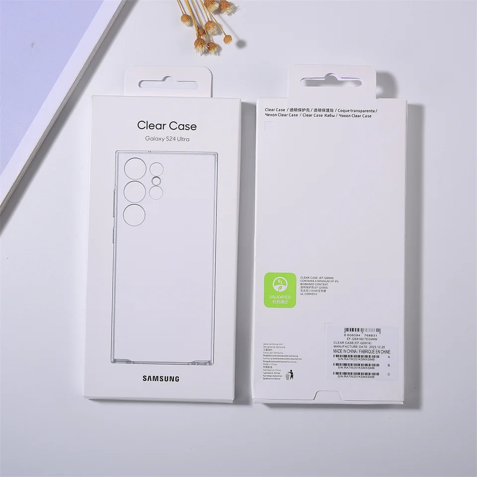 Samsung S24 Ultra S23 Plus S23 Fe Crystal Silikone Clear Case S24+ S23Fe Shopproof Cover Cover Ochranné priehľadné nárazníky