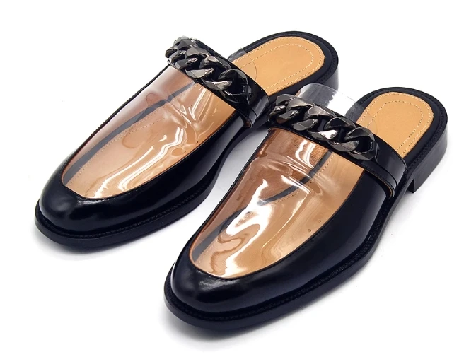 Sandals Designer Slipper Men Príležitostné topánky Luxusná značka Vysoko kvalitná klzpersummer polovičné topánky pre mužov topánky