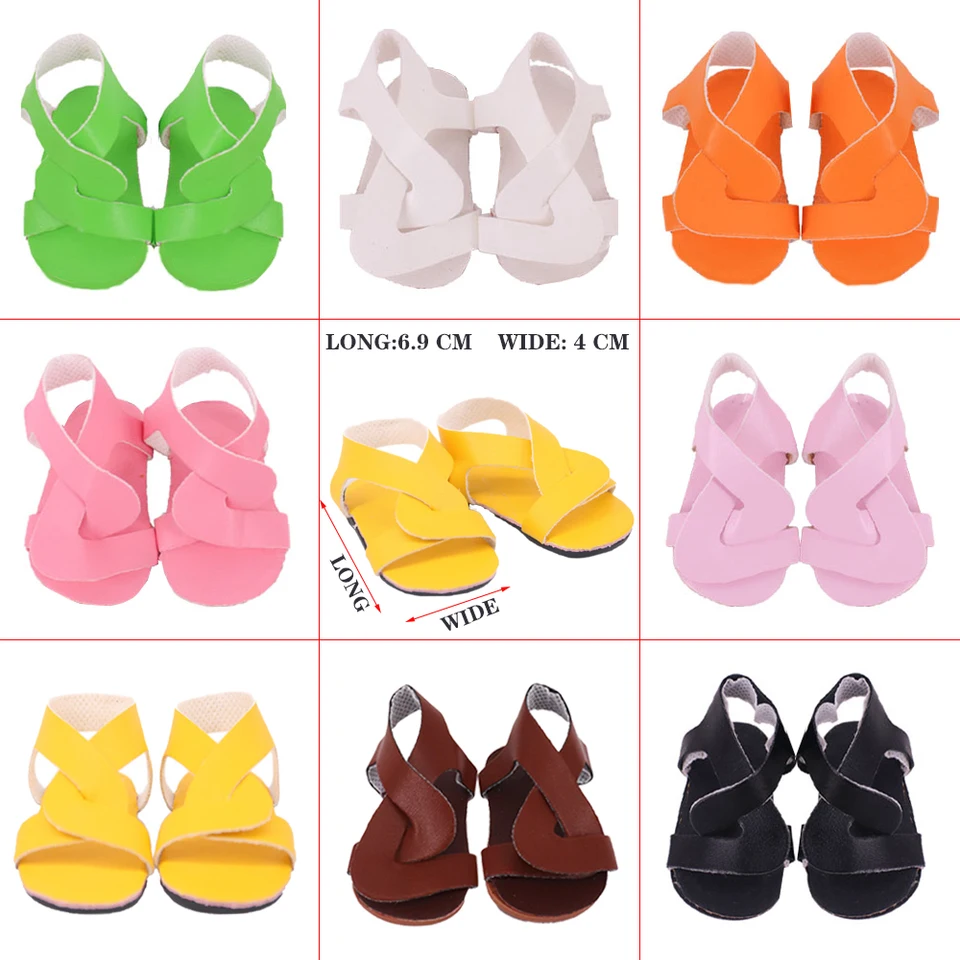 Sandals Sandals Sandals topánky pre 18 palcov amerických a 43 cm detské doplnky pre bábiky