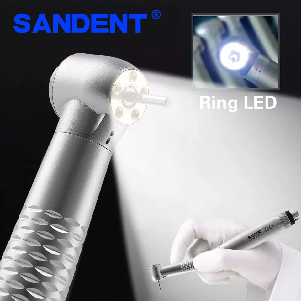 Sandent Dental E-Generator LED LED VYSOKÉ ZAMIENENIE 5*Žiarovka beztieňový prsteň push Botton 4 otvory