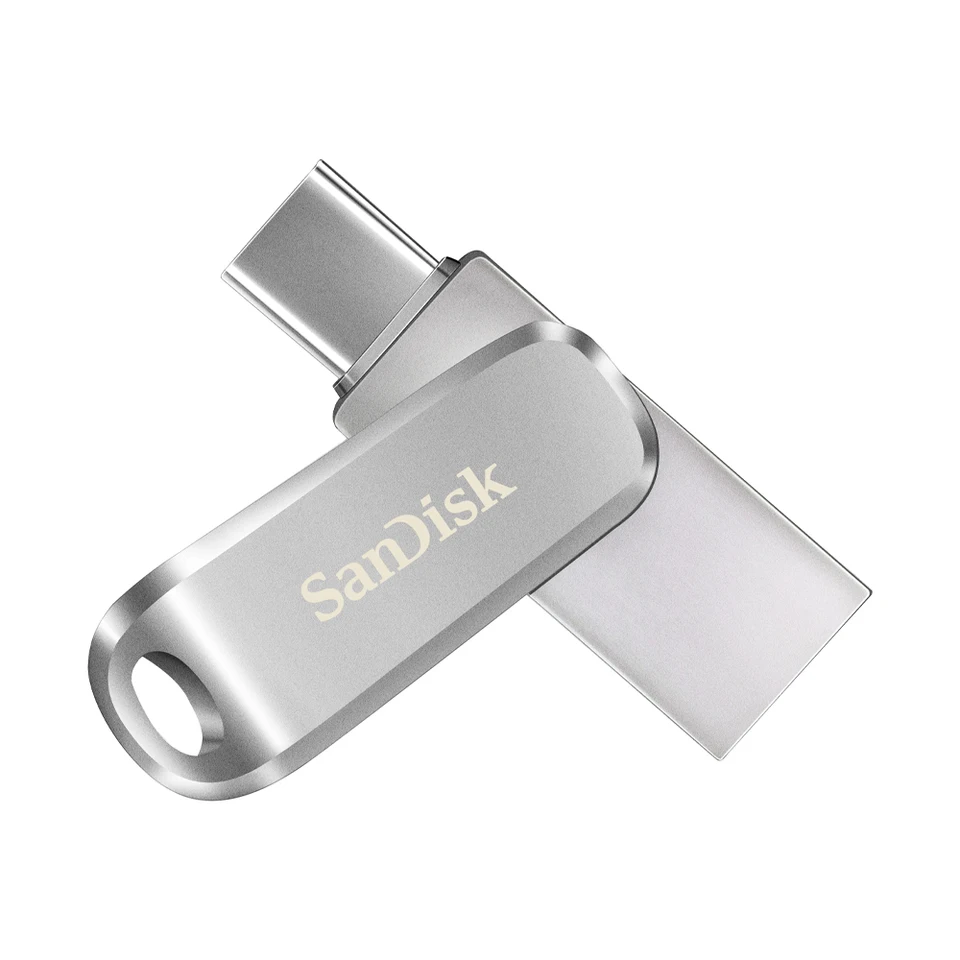 Sandisk SDDDC4 Ultra LUXE USB 3.2 Flash Drive 512 GB Typ C 256 GB Dual Pendrive 128 GB 64 GB 32 GB Kovový typ typu A OTG Flash Drive