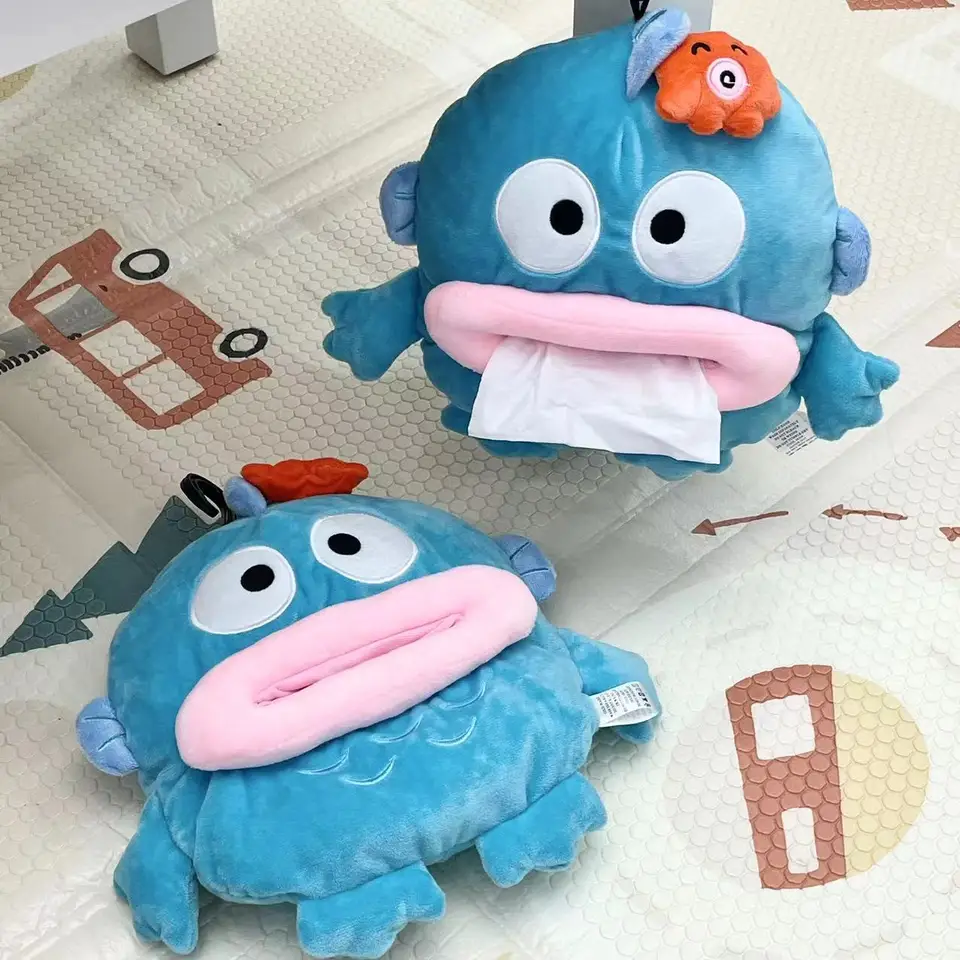 Sandyodon tkanivový kryt Sanrio Hangyodon Krásny plyšový anime plyšový hangyodon tkanivový tkaniv