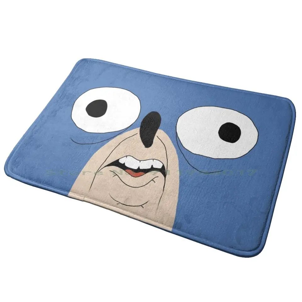 SANIC HEGEHOG ENTRANCE DOOR MAT BATH MAT koberec vtipný meme sanic internetový hedgehog prsteň prsteň požehnaný náhodnou protišmykovou spálňou