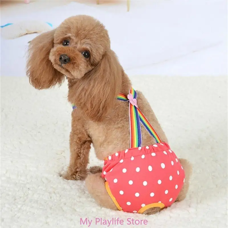 Sanitárne nohavičky pre psov Plienky plienky Pantie Dog Opätovne použiteľné plienky umývateľné spodné prádla Skin Friendly kraťas