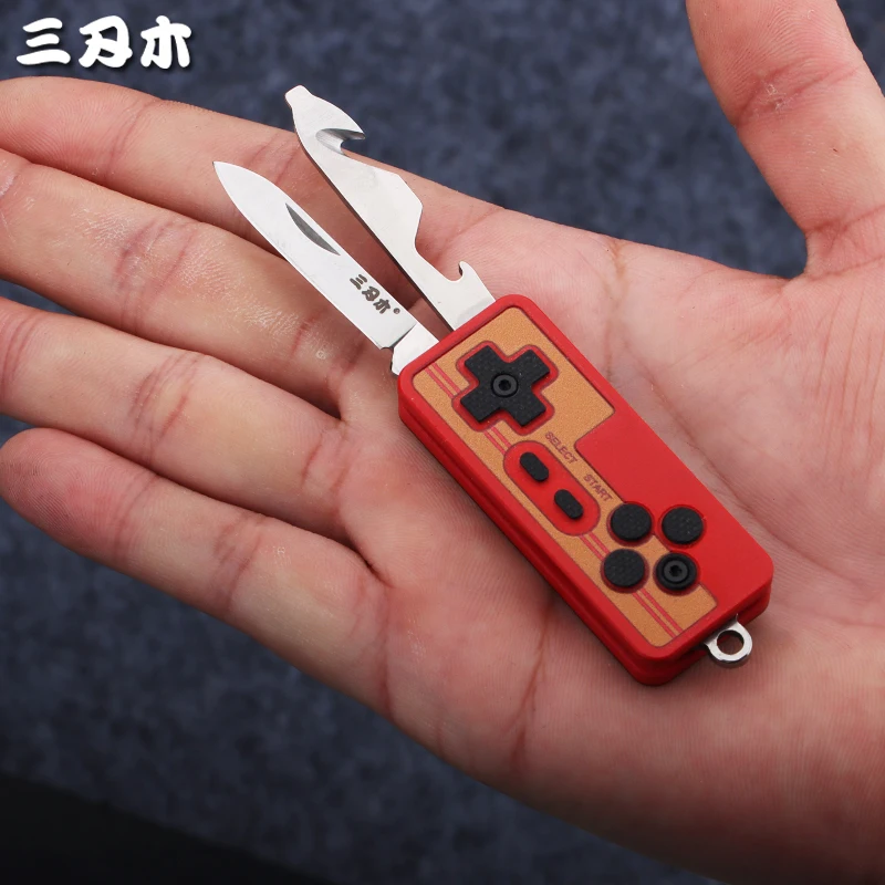 Sanrenmu 4115 Self-Defense EDC Tool Multifunkčný prenosný krk Prívesok Fashion Pánske šperky Key spona Nôž 3D tlač 3D