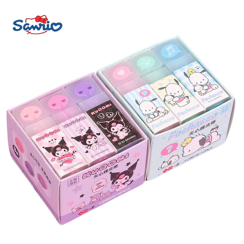 Sanrio Animation Periférne zariadenia roztomilý Kuromi Pochacco Eraser Cartoon Jelly Sandwand