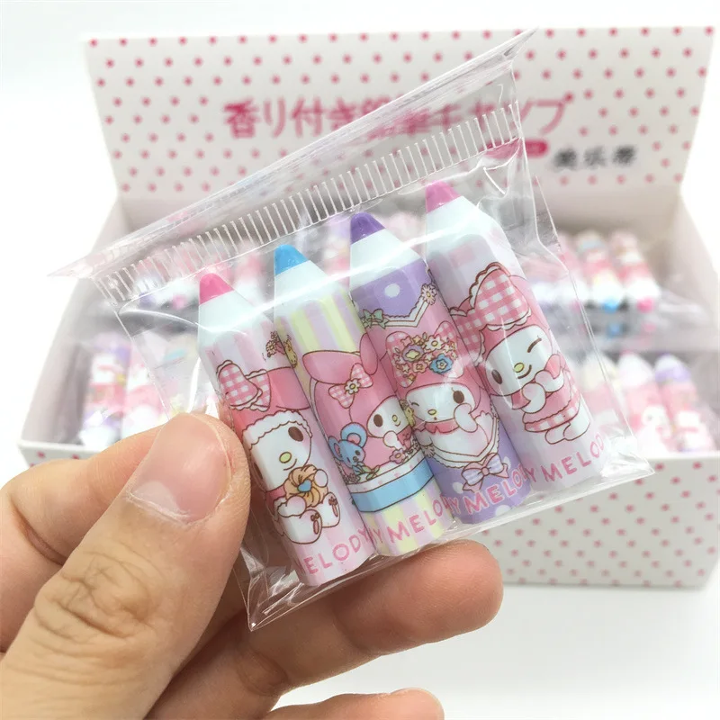 Sanrio anime ceruzka pero čiapka roztomilý kuromi cinnamoroll melódia pachacoo drevená ceruzka pero čiapka anti poke ceruzka držiak puzdro veľkoobchod