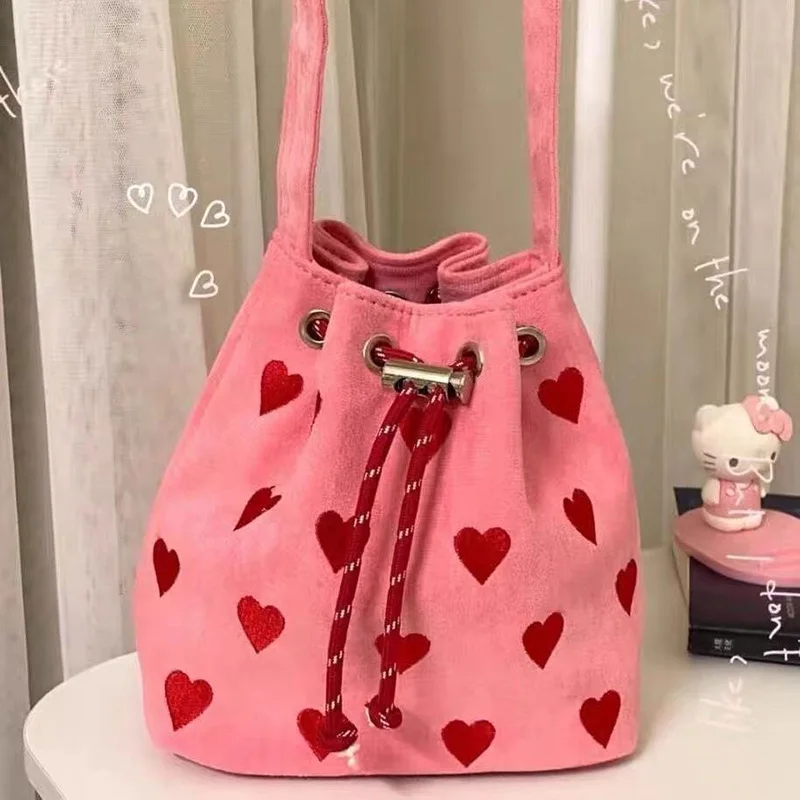 Sanrio Anime Hello Kitty Ramer Bag Cartoon Cutoon Creative Worled Fashion Sweet Multifunkčný choď