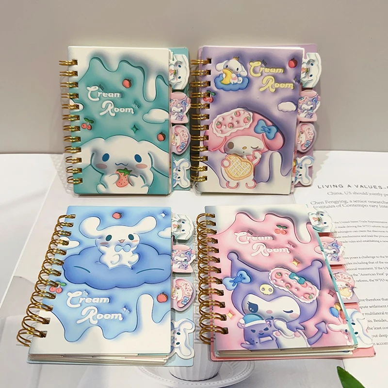 Sanrio Anime Notebook Hello Kitty Kuromi Student Coil Book Denná týždenná agenda plánovačov poznámkových blokov