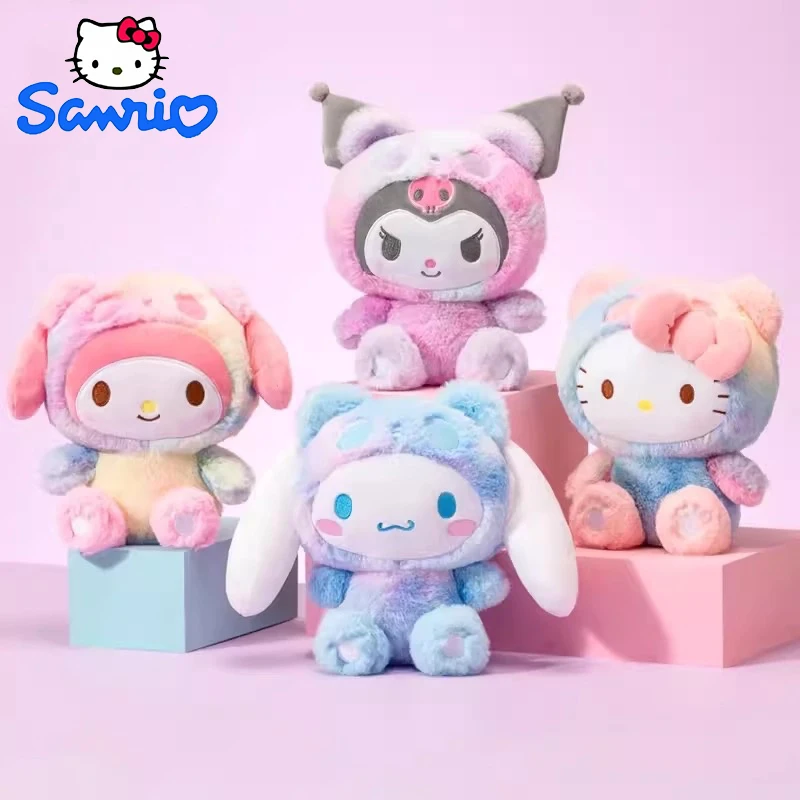 Sanrio Anime Toys Hello Kitty Plyšové bábiky Kawaii Kuromi My Melody Cinnamorol plyš s mäkkým plneným vankúšom Detský darček pre detský darček