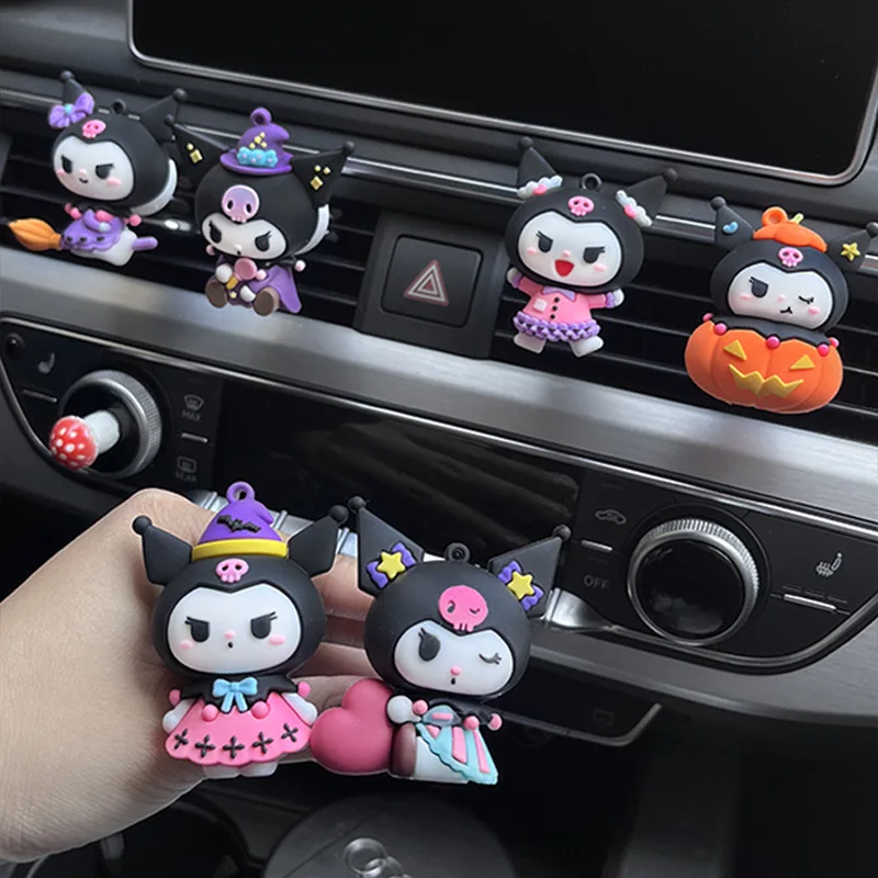 Sanrio Car Aromaterapeyatherapia Anime Kuromi Auto vzduch osviežovač kreslená letecká výstup