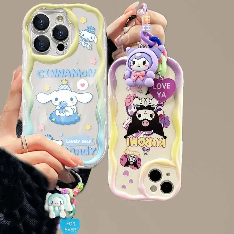 Sanrio Cinnamoroll Kuromi Chain Case pre Honor 90 Lite 5G Huawei P30 Pro Mate 40 Nova 5t 7 9 SE Cover Funda Soft Cute Cute