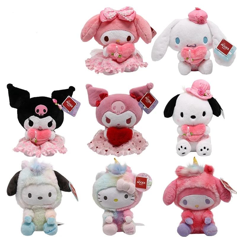 Sanrio Cute Flower Hellokitty Kuromi melody cinnamoroll plyšové hračky festival sviatok darček homdecor plnené bábiky