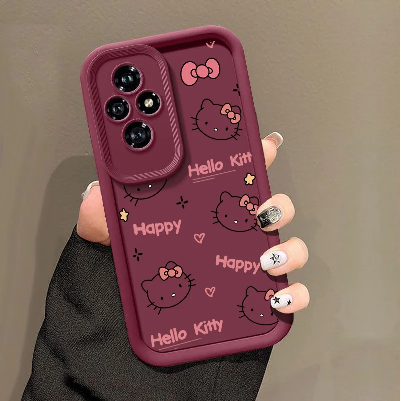Sanrio Cute Hello Kitty Cartoon Telefón puzdro pre Huawei Honor 200 Pro 90 Lite 5G Magic 6 Pro X7 X9 Nova 11 11i Y90 Y61 Soft Cover