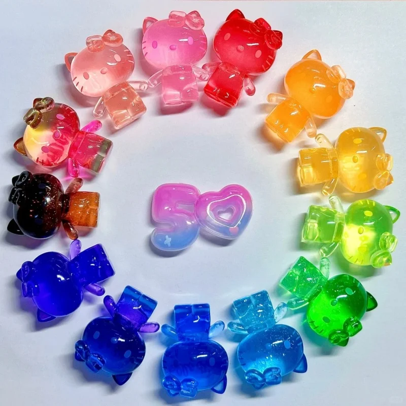Sanrio Hello Kitty 50. výročie Mini cukrovinky hračky roztomilé mini mačiatko figúrky hračky Girls Girds