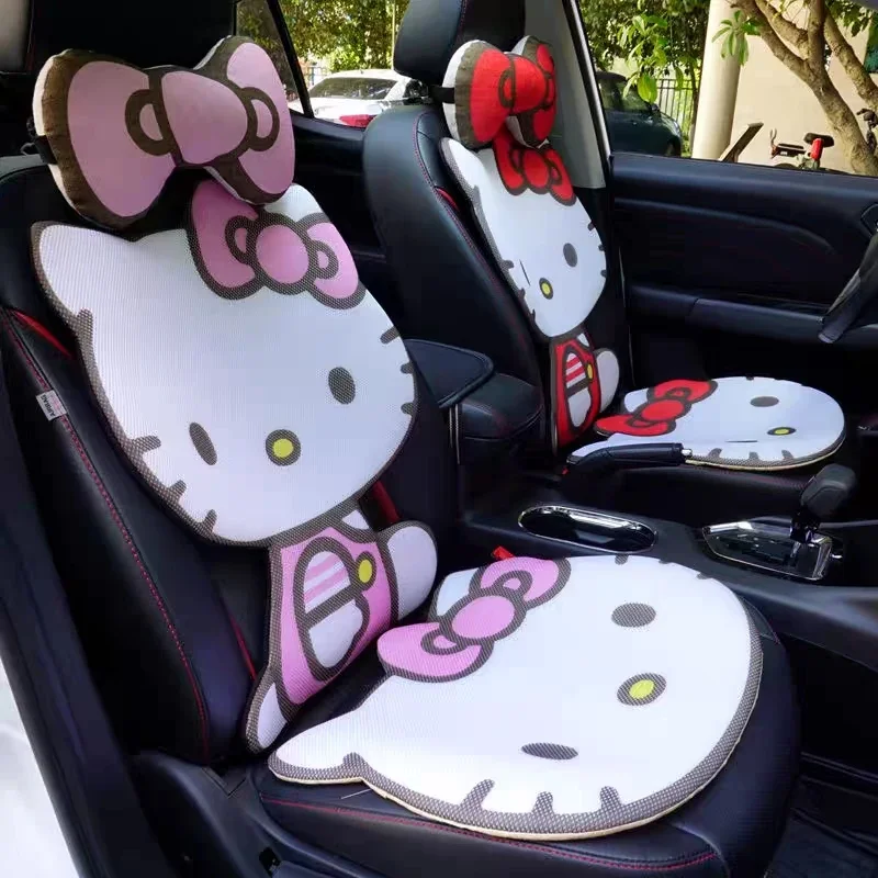 Sanrio Hello Kitty Autosed Sedadlo vankúšov Ochladenie letné anime Pad Príslušenstvo Karika