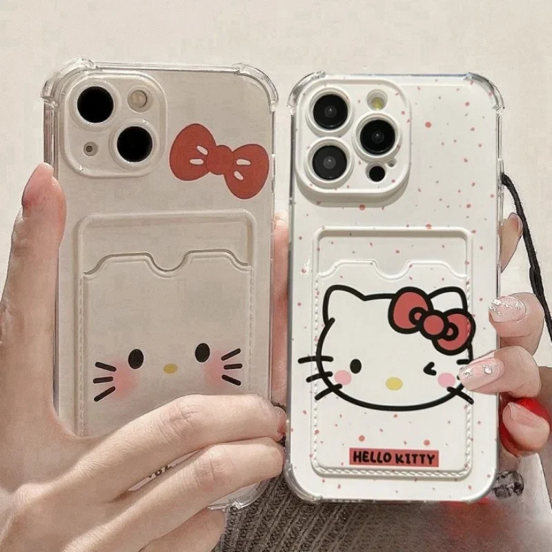 Sanrio Hello Kitty Card Držiteľ puzdro pre Samsung Galaxy A04E A05S A02S A03 A10S A15 A14 A13 A12 A25 A24 A23 A22 A22 A21S A30 A32 A33 A33 A33