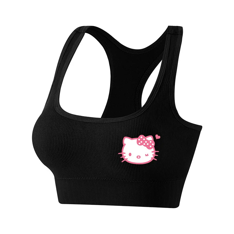 Sanrio Hello Kitty Cute Cartoon Sladkless Sport podprsenka Top priedušná fitness beh pre ženy športové vesty Príležitostné topy darček