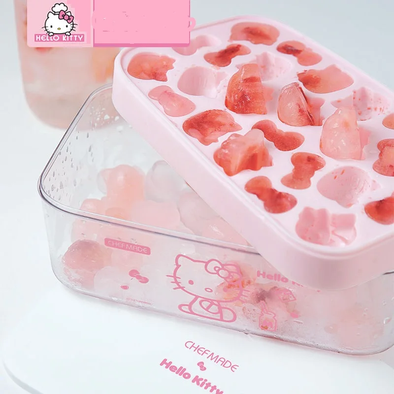 Sanrio Hello Kitty Kawaii Anime Cartoon Food-Grade Silikone Press Grid Ice Cube form