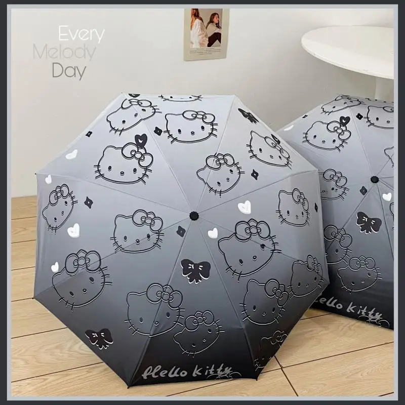 Sanrio Hello Kitty Kawaii Sun Protection Parasol Cartoon Karika