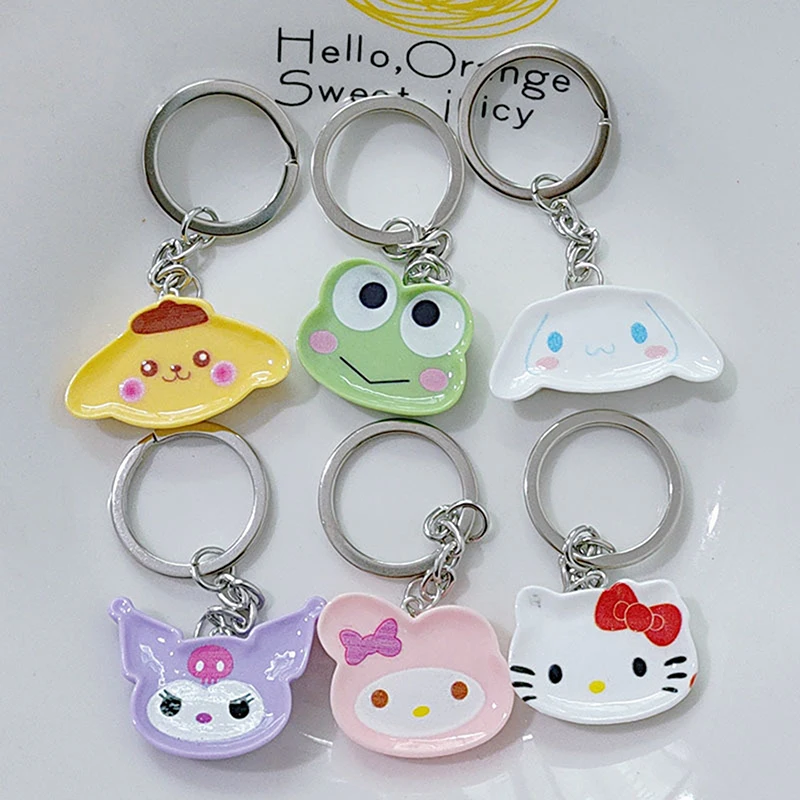 Sanrio Hello Kitty Keychain Anime Kawaii Cute Cartoon Prenosný malý batoh prívesku Keychain Darčeky pre dievčatá