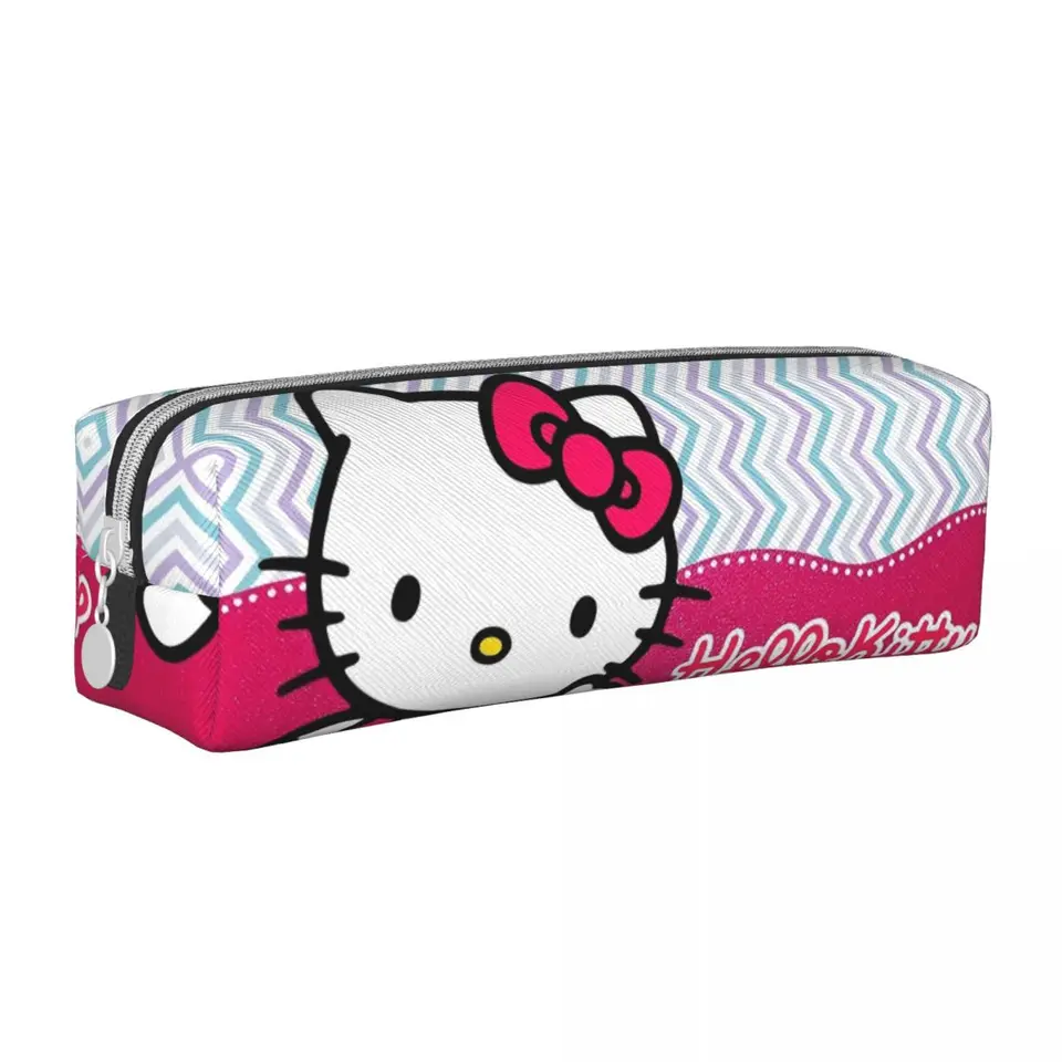 Sanrio Hello Kitty Kuromi Cencil Case Case Fashion Pen Box Ceruzky Študent Veľké skladovanie Školské zásoby Kozmetické ceruzky