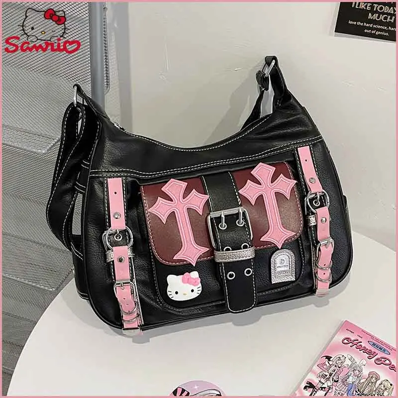 Sanrio Hello Kitty Pink Shouder Bag Cross Chains New Crossbody Bags for Women Hračky Hot Girl Handbag Y2K Trend Tote Bags Darčeková taška