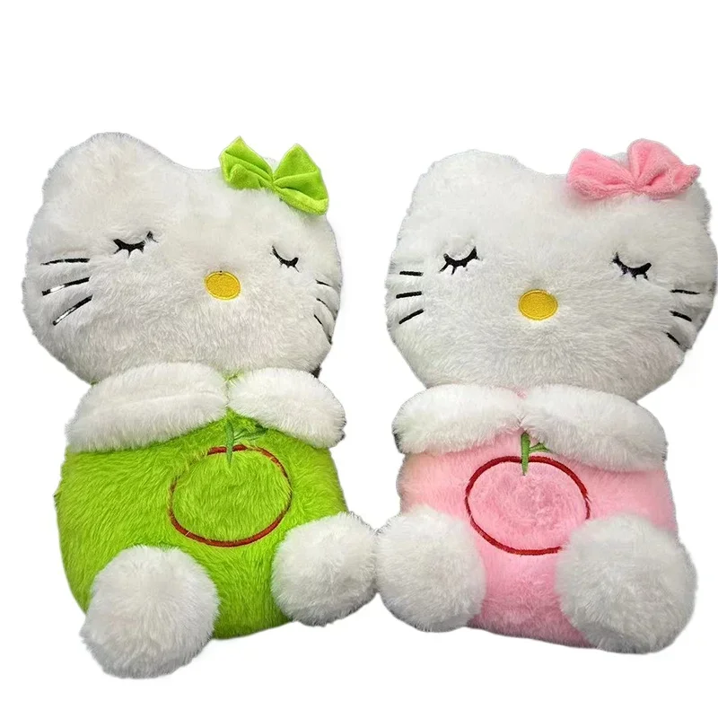 Sanrio Hello Kitty plyšové hračky pre dieťa Sleep Sleeoth s hudobnými svetlami dýchací pohyb mäkký plnený zvierací bábiky Brithday vianočný darček